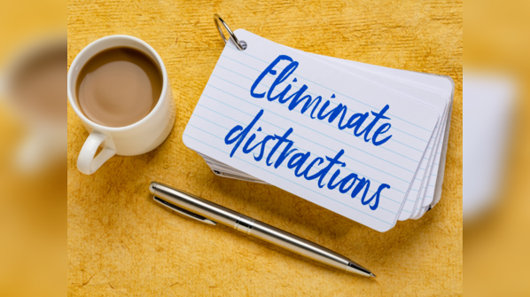 Creating a distraction-free environment.