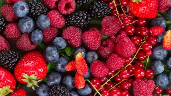 Close-up of fresh, juicy berries
