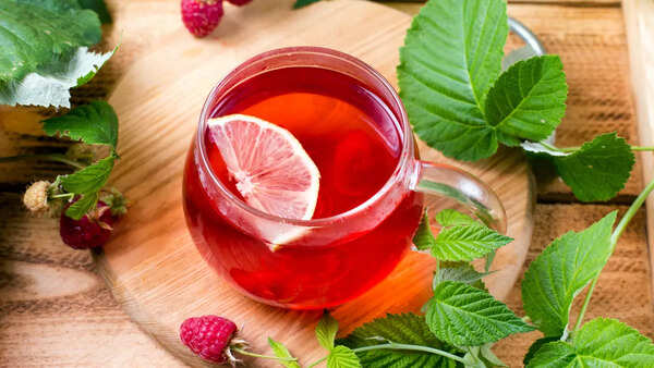 A steaming cup of herbal tea for menstrual relief